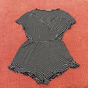 Rolla Coster large Navy and White Striped romper